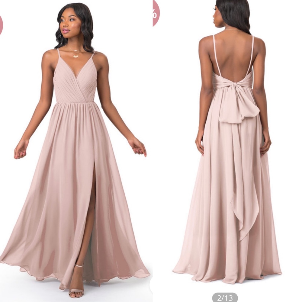 Azazie Gracie dress in dusty rose